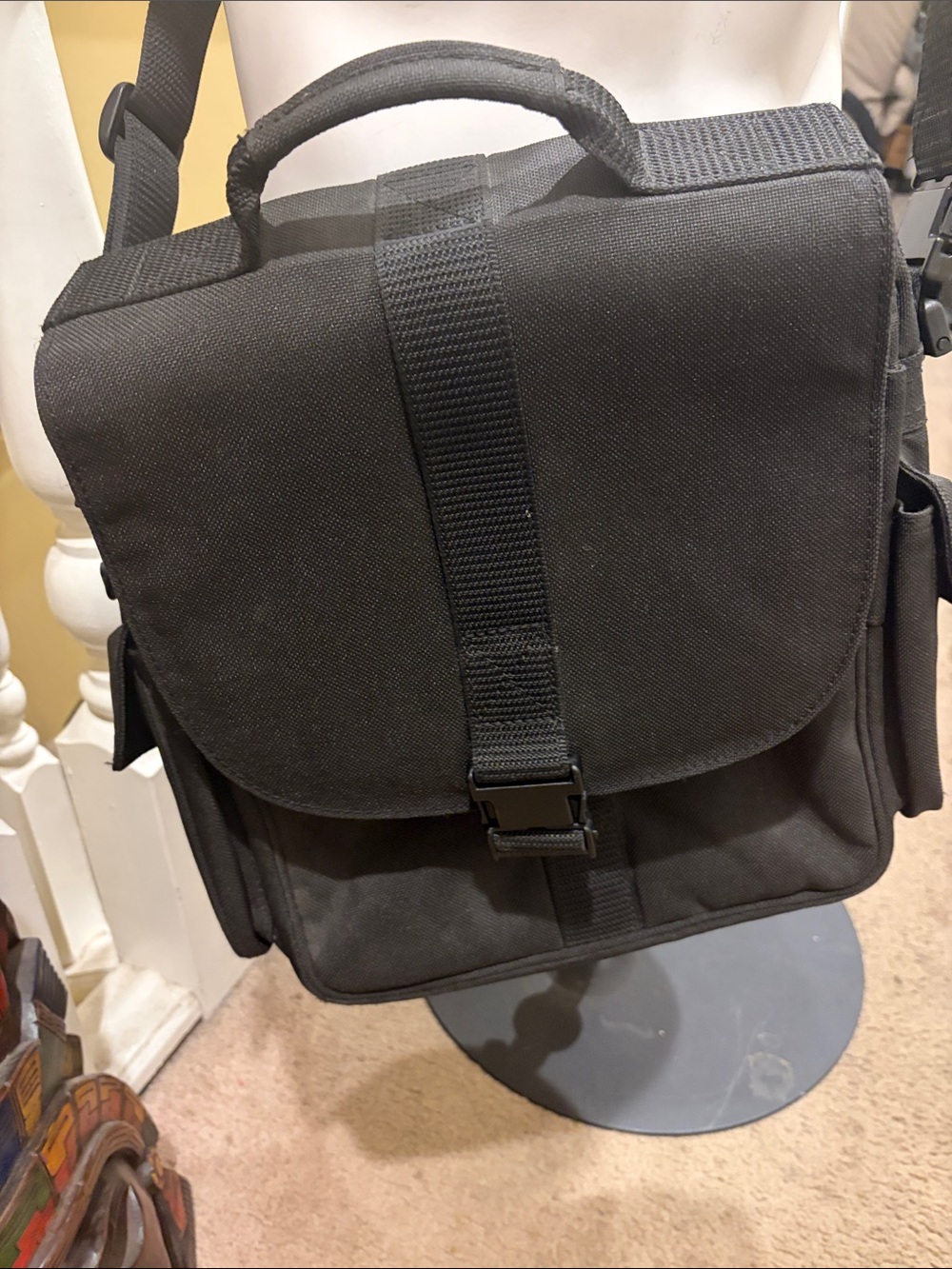 Tilley “the bag” Canvas Messenger Bag for Men with Top Handle